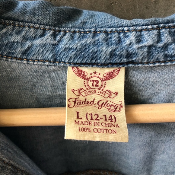 Denim Button Up - Picture 4 of 4